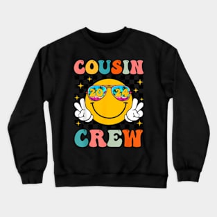 Groovy Cousin Crew 2024 Summer Vacation Beach Family Crewneck Sweatshirt
